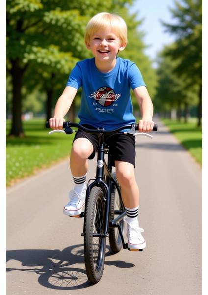 Genç Erkek Pamuklu Spor Kısa Kollu Üst ve Şort Takım Seti Kaliteli Şık Rahat Günlük modelleri