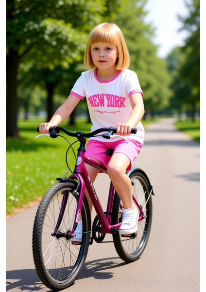 Genç Kızlar Için %100 Pamuklu Slogan Detaylı Kısa Kol Üst ve Şort Seti Kaliteli Şık Rahat modelleri