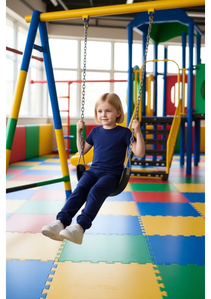 Kız Çocuk Rahat Kesim Tişört ve Geniş Paça Pantolon Seti Kaliteli Şık Rahat Günlük fiyatları