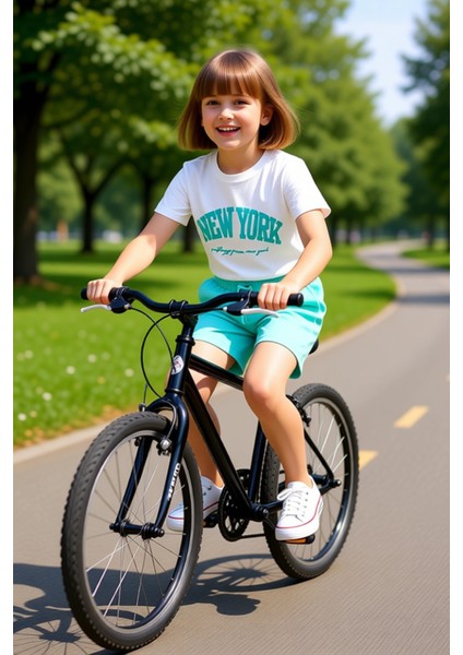 Genç Kızlar Için %100 Pamuklu Slogan Detaylı Kısa Kol Üst ve Şort Seti Kaliteli Şık Rahat modelleri