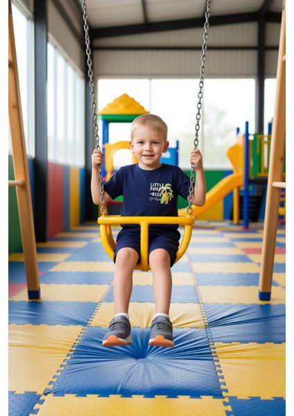 Çocuklar Için Pamuklu Bisiklet Yaka Kısa Kollu Tişört ve Şort Seti Kaliteli Şık Rahat fiyatları