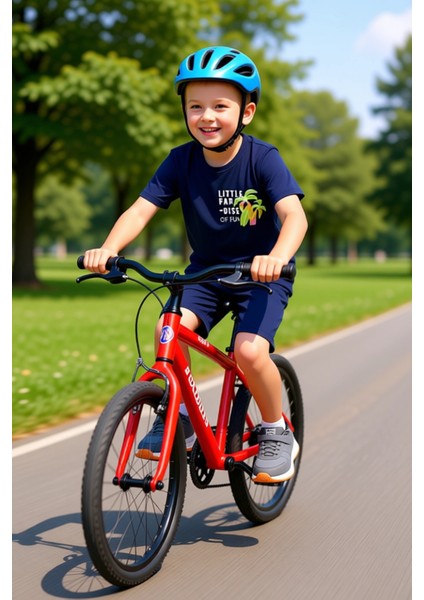 Çocuklar Için Pamuklu Bisiklet Yaka Kısa Kollu Tişört ve Şort Seti Kaliteli Şık Rahat modelleri