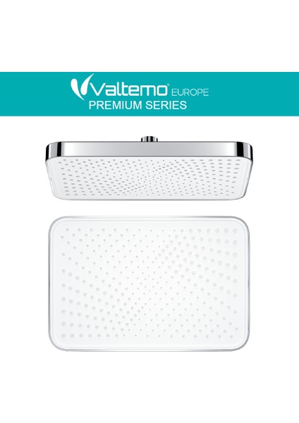 | Valtemo Krom Dikdörtgen Yağmurlama Tepe Duş Başlığı