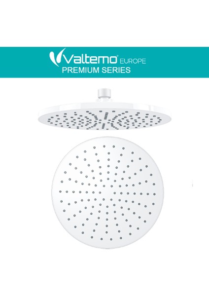 | Valtemo Rainmax Beyaz Yuvarlak Tepe Duş Başlığı