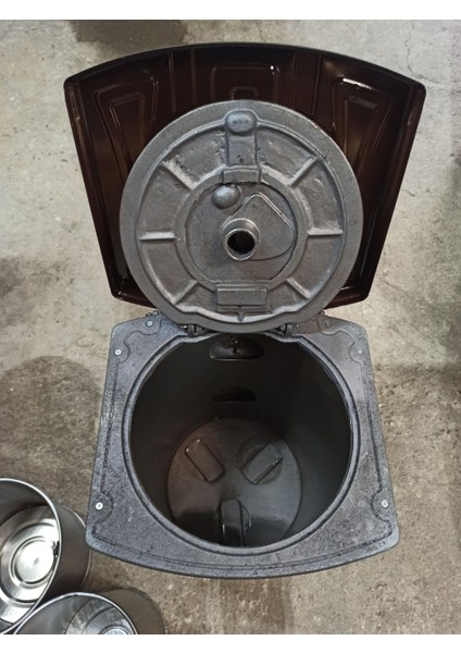 Önden Havalı Kovalı Uyuyan Soba-Kömür Sobası-Odun Sobası Kovalı