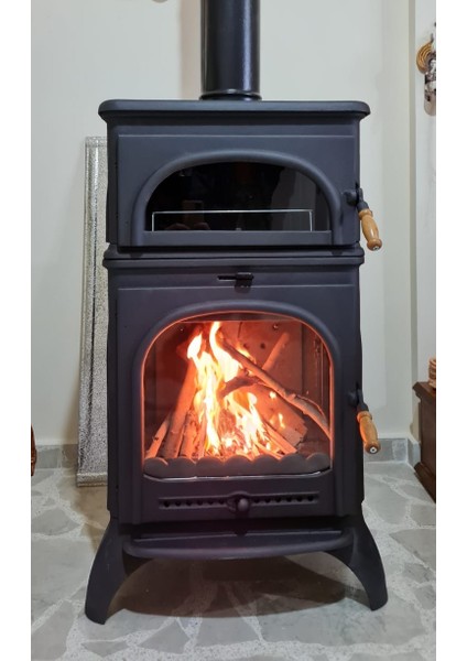 FS-023-AK Modena Lüx Oven Alttan Küllüklü Döküm Soba