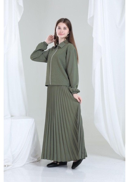 Elira Kız Çocuk Takım Haki