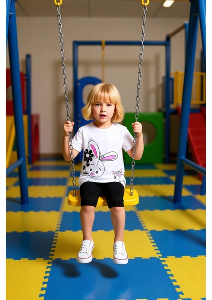 Kız Çocuk Pamuklu Örme Takım Oversize T Shirt ve Esnek Tayt ile Enerjik Günler Kaliteli Şık fiyatları