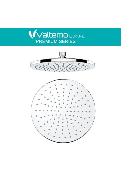 | Valtemo Rainmax Krom Yuvarlak Yağmurlama Tepe Duş Başlığı