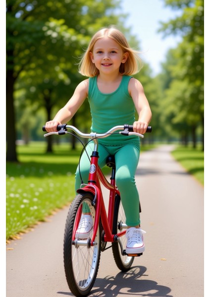 Kız Çocuk Rahat Fitilli Atlet ve Tayt Ikili Takım Kaliteli Şık Rahat Günlük modelleri