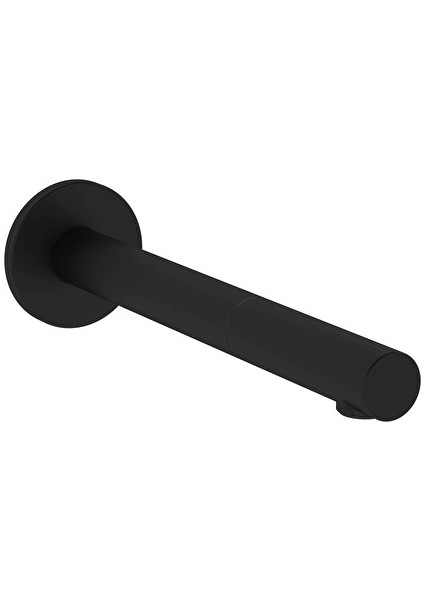 Origin Duvardan Ankastre Fotoselli Lavabo Bataryası (Çift Su Girişli - Elektrikli), Uzun, Mat Siyah