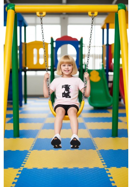 Kız Çocuk Pamuklu Kısa Kollu Üst ve Tayt Ikili Takım Kaliteli Şık Rahat Günlük fiyatları