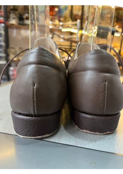 Kahverengi Hakiki Deri Erkek Tango/dans ve Salon Ayakkabısı – Zamanını Aşan Adım indirimleri