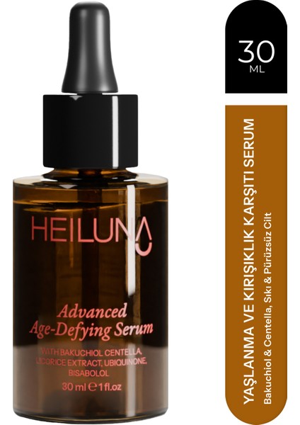 Yaşlanma Ve Kırışıklık Karşıtı Serum 30 ml - Sıkı & Pürüzsüz Cilt - Bakuchiol & Centella