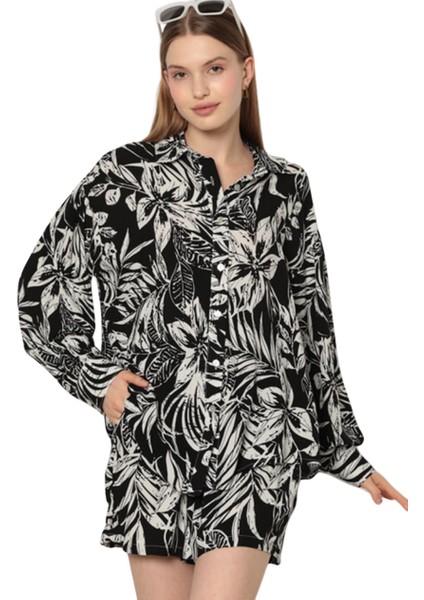 Alt Üst Şortlu Takım - Desenli