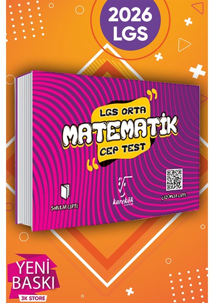 2026 Lgs 8.sınıf Matematik A ve B Soru Bankası 2li Set (Karekök Cep Test Hediyeli) fırsatları