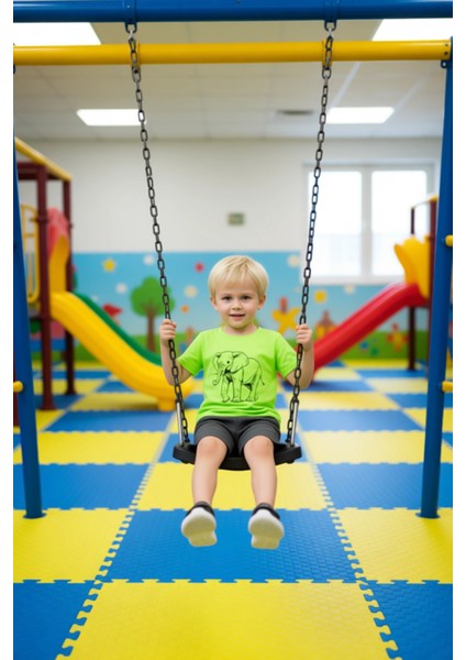 Erkek Çocuk %100 Pamuklu Fil Baskılı Kısa Kollu Üst ve Şort Seti Kaliteli Şık Rahat fiyatları