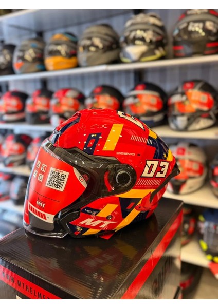 Kask mt Cosmo Sv Sergıo Garcıa E5 Parlak Kırmızı fiyatları