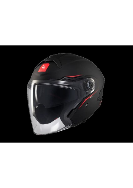 Kask mt Cosmo Sv Çenesiz Gözlüklü Mat Siyah