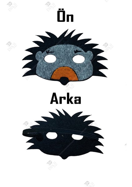 Kirpi Maske Kaliteli Keçe Hayvan Figürlü Maske fiyatları