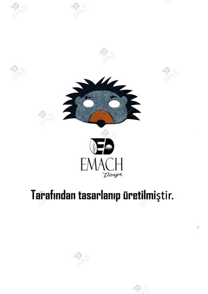 Kirpi Maske Kaliteli Keçe Hayvan Figürlü Maske indirimleri