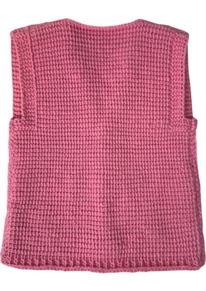 3561 El Örgüsü Ördek Desenli Örgü Kız Bebek Yeleği /1 - 2 Yaş fırsatları