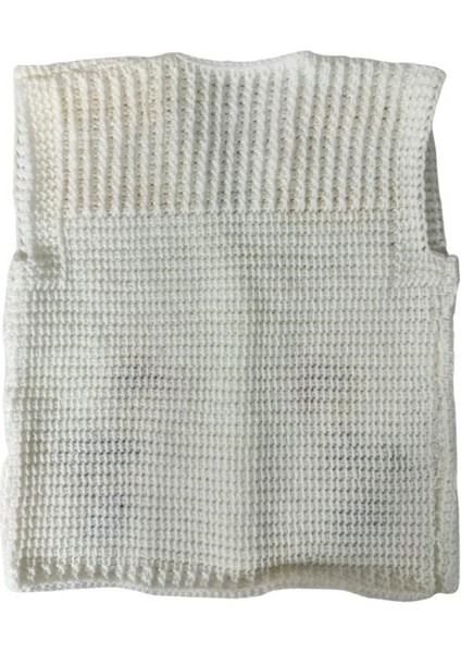 2517 El Örgüsü Ördek Desenli Örgü Yelek / 1 - 3 Yaş indirimleri