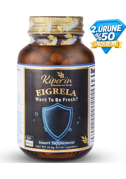 Eigrela | Alerji | Kuersetin, Kekik, Astragalus, Çörek Otu, Akgünlük.. | 60 Kapsül