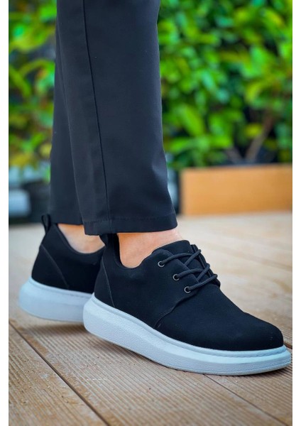 KB-003 Kuback Siyah Süet Bağcıklı Günlük Erkek Ayakkabı modelleri