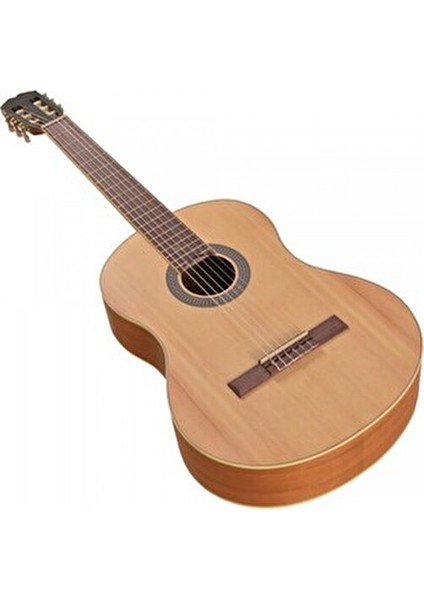 Java Klasik Gitar 4/4 Natural Renk Sedir Ağacı Üst Kapak ile Yüksek Ses Kalitesi