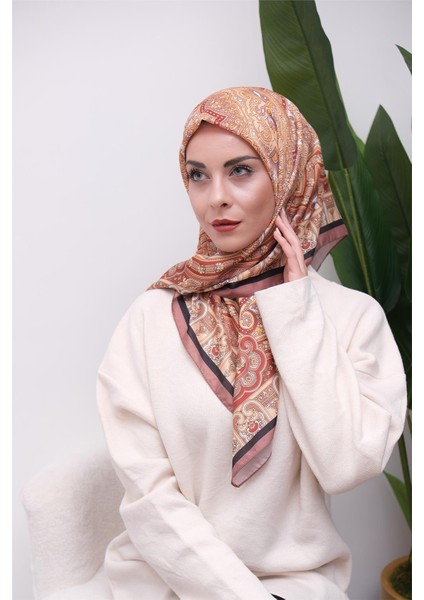 Renkli Karma Desen Dijital Soft Eşarp