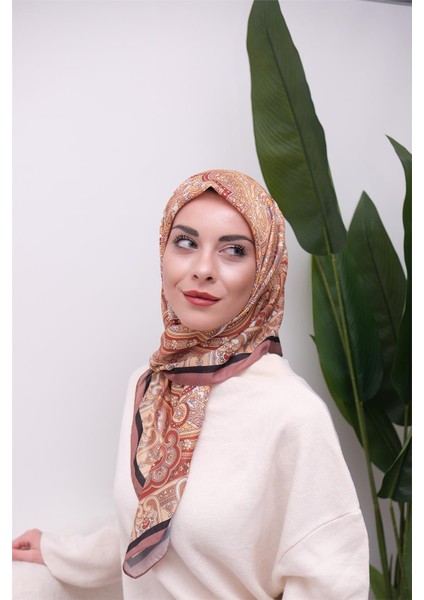 Renkli Karma Desen Dijital Soft Eşarp