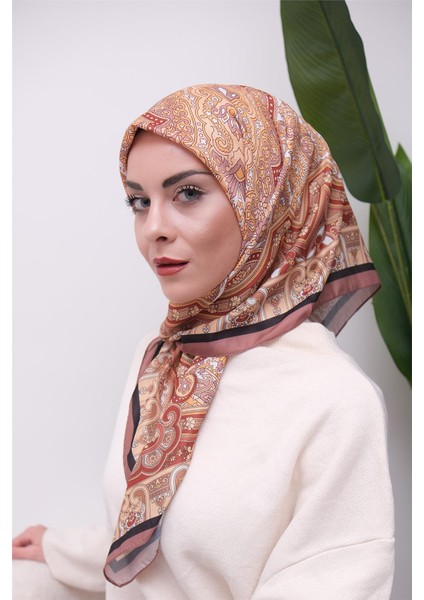 Renkli Karma Desen Dijital Soft Eşarp