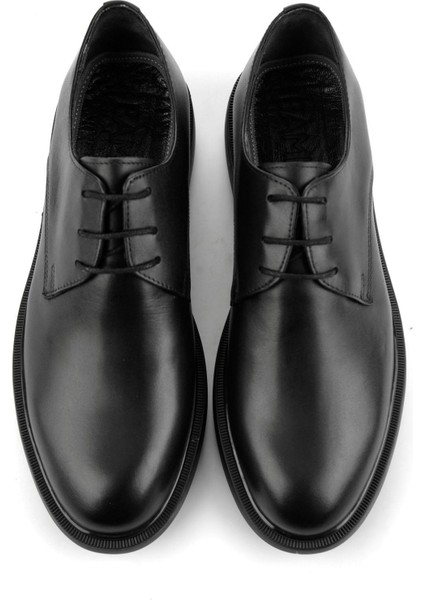 Siyah Hakiki Deri Erkek Klasik Ayakkabı E01401071441 fırsatları