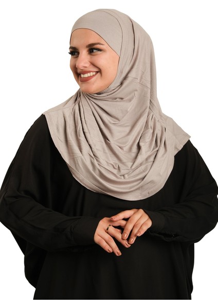 Vizon Pratik Hazır Geçmeli Tesettür Eşarp Viskon Boneli Büyük Boy 1290BV_10 fiyatları