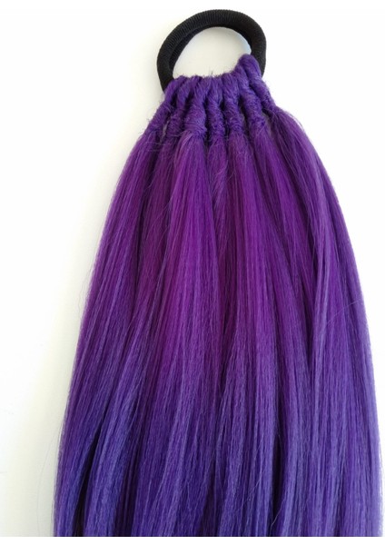 Mor Renkli At Kuyruğu Saç Tokası fiyatları