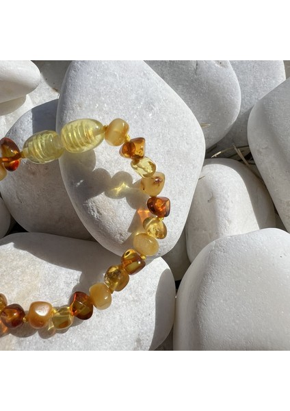 Kehribar Bebek Diş Bilekliği 14 cm TKY0409 fiyatları