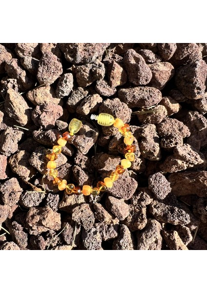 Kehribar Bebek Diş Bilekliği 14 cm TKY0409 fırsatları