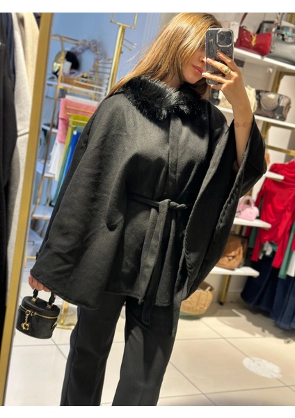 PNÇO0001 Seyyar Bağlamalı Kürk Detaylı Panço fiyatları