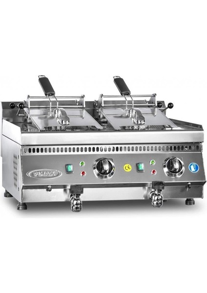 Elektrikli Fritözler 700 Seri 12 + 12 Lt 80 x 70 x 85 (Cm)