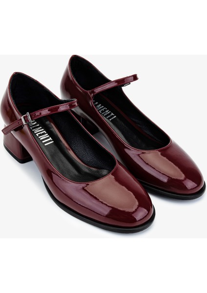 Kadın Suni Deri Bordo Rugan Topuklu Ayakkabı 1073 26V81 Bn Ayk SK25-26 Bordo Rgn fiyatları
