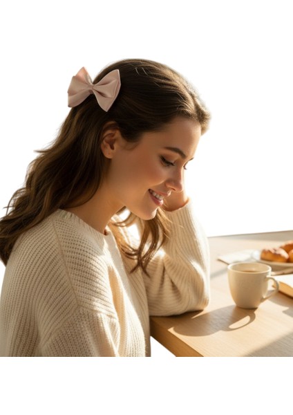 Saten Kurdela Saç Tokası ( El Yapımı) fırsatları