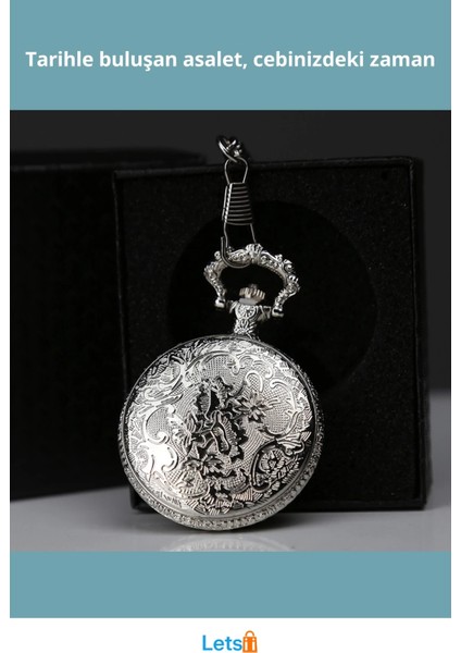 Özel Kutulu Osmanlı Tuğralı Gümüş Köstekli Saat fiyatları