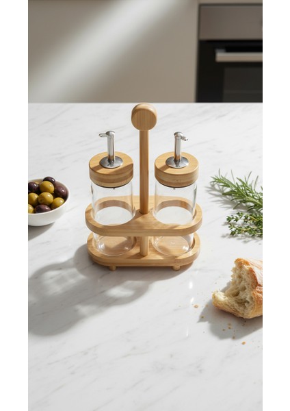 Mima Bambu Standlı 2'li Yağdanlık Küçük fiyatları