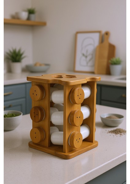 Festival Bambu Standlı 12'li Dönen Baharatlık fiyatları