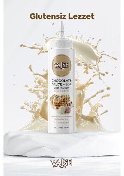 Gerçek Beyaz Çikolatalı Sos (Glutensiz) 330 gr Waffle & Pankek & Meyve & Kek & Tatlı & Dondurma fırsatları