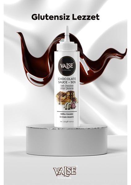 Gerçek Bitter Çikolatalı Sos (Glutensiz) 330 gr Waffle & Pankek & Meyve & Kek & Tatlı & Dondurma modelleri