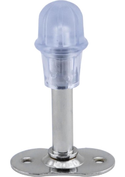 Kapı Stoperi Tamponu Krom 8 cm Metal Kapı Durdurucu Tutucu Kapı Stopu Silikonlu