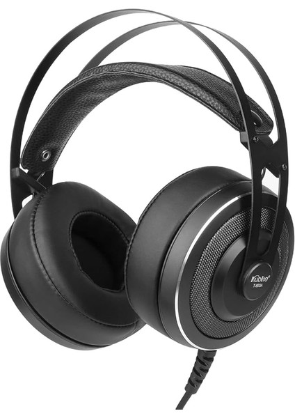 T-803 Kablolu Kulak Üstü Stüdyo ve Miks Dj Stereo Lar 50MM Dymium Sürücüler 3.5mm 6.5mm O 'a Dönüştürücü Amp Bilgisayar Fon Piyano Gitar Dizüstü Bilgisayar Siyah Siyah