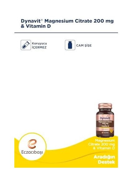 Dynavit Mag Sitrat 200 + Vit D